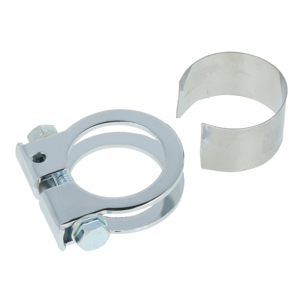 Klemmschelle komplett, mit Manschette - für kurze Auspuffanlage, Simson MS50